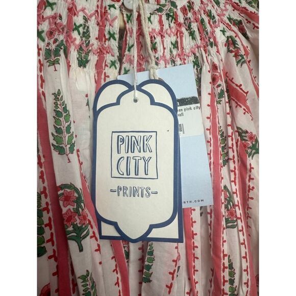 Pink City Prints Tamsin Dress - Pink City Stripe NWT Sz. XS - Picture 7 of 8